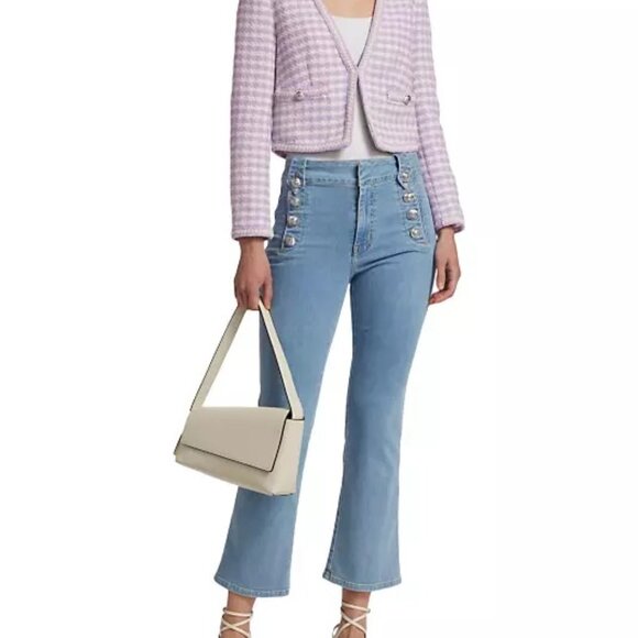 Derek Lam 10 Crosby Robertson Flare Denim Sailor Jeans Wm Size 27 NWT LAST PAIR - Picture 3 of 11